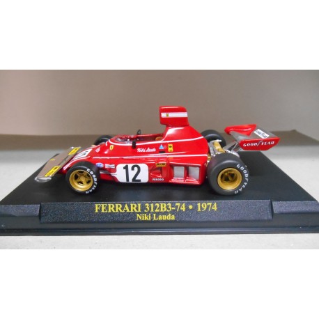 FERRARI 312 B3-74 1974 N.LAUDA FORMULA F1 1:43 IXO ALTAYA HARD BOX EX PRIVADO