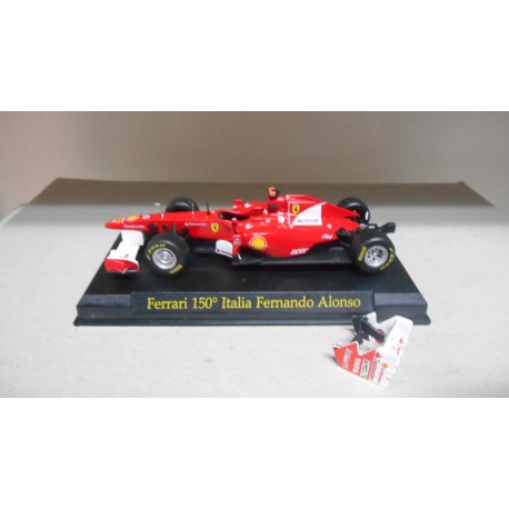 FERRARI 150 F.ALONSO FORMULA F1 1:43 IXO ALTAYA HARD BOX EX PRIVADO DEFECTUOSO