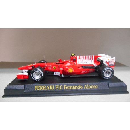 FERRARI F10 FERNANDO ALONSO FORMULA F1 1:43 IXO ALTAYA HARD BOX EX PRIVADO