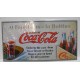 PLACA/PLAQUE/PLATE METAL DECORACION " AT FOUNTAINS OR IN BOTTLE COCA-COLA " 30cm x 16cm