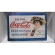 PLACA/PLAQUE/PLATE METAL DECORACION " ACCEPT NO IMITATION COCA-COLA " 34cm x 25cm