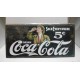 PLACA/PLAQUE/PLATE METAL DECORACION " SOLD EVERYWHERE COCA-COLA " 31'5cm x 15cm