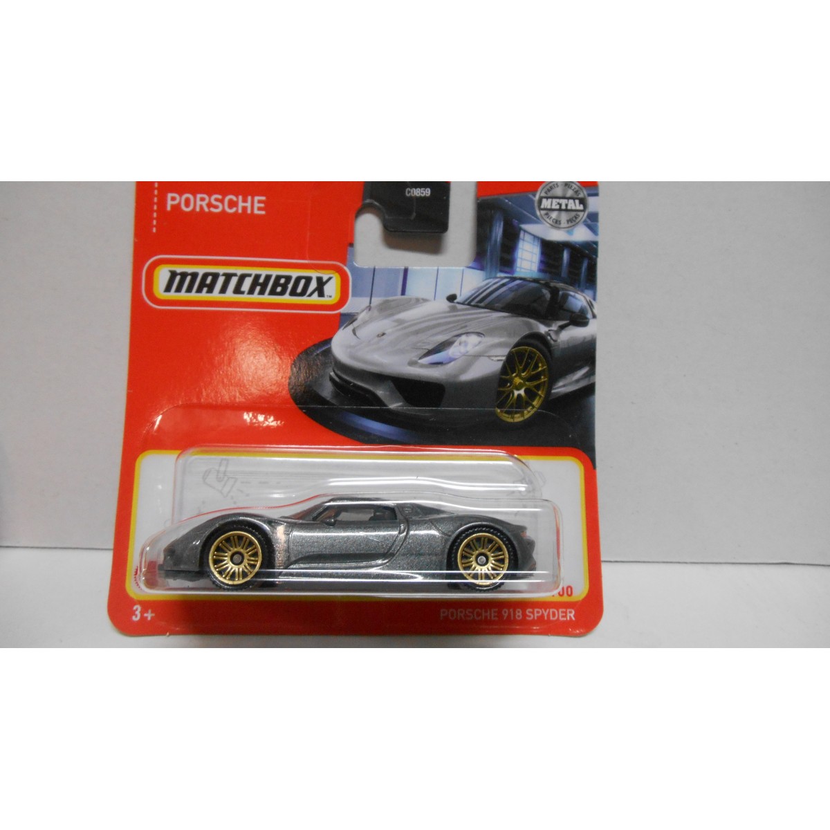 Matchbox Porsche 918 Spyder Gris – Modèle Miniature Collector 31/100 – Voiture Miniature De Collection