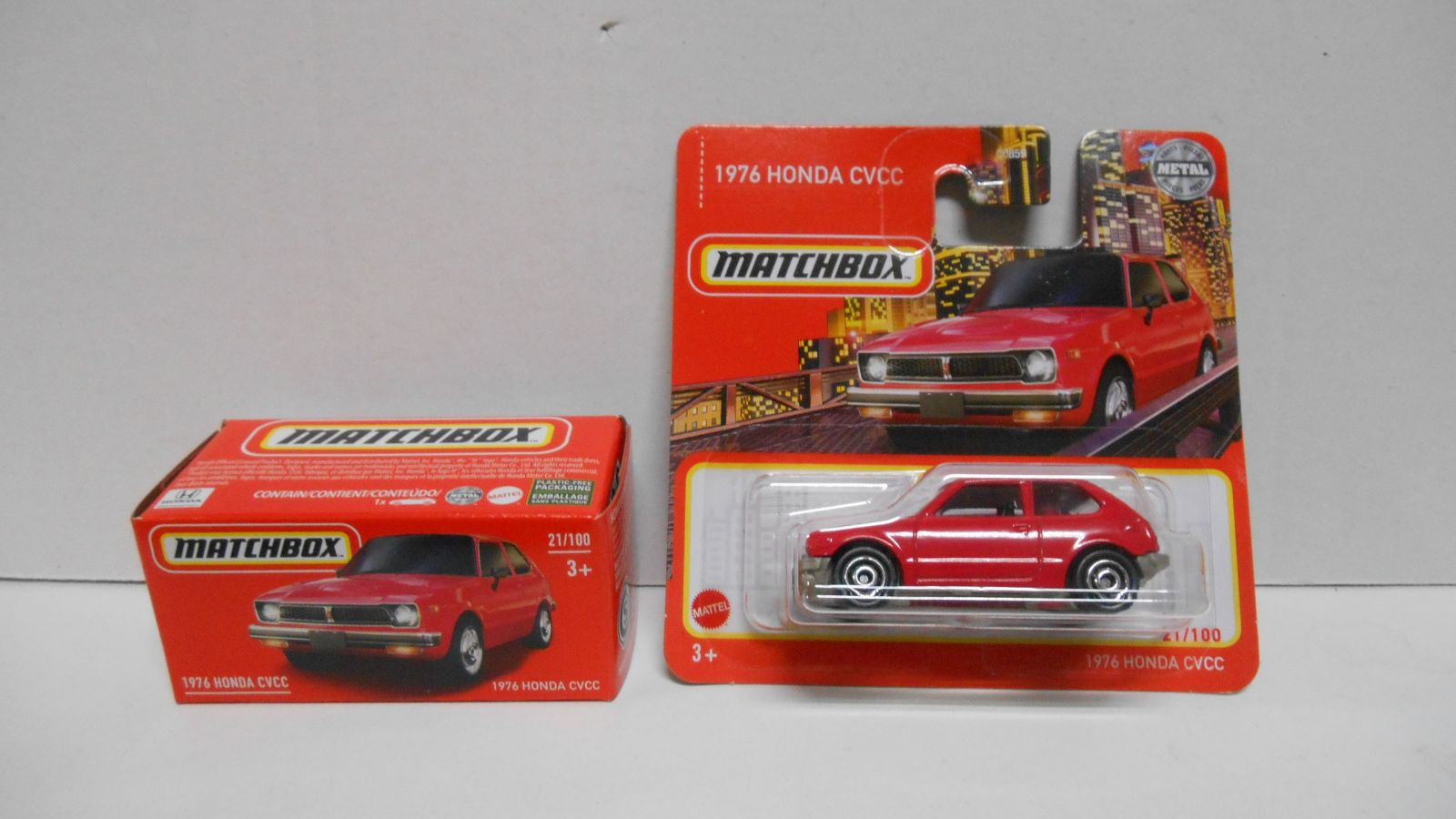 HONDA CIVIC 1976 1 GEN. CVCC RED ESCOGER/CHOOSE/CHOISIR 1:64