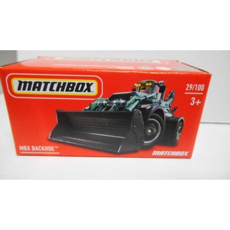 BACKHOE/RETROEXCAVADORA GREEN ESCOGER/CHOOSE/CHOISIR 1:64 MATCHBOX