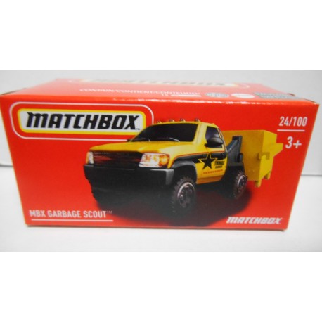 GARBAGE SCOUT YELLOW ESCOGER/CHOOSE/CHOISIR 1:64 MATCHBOX