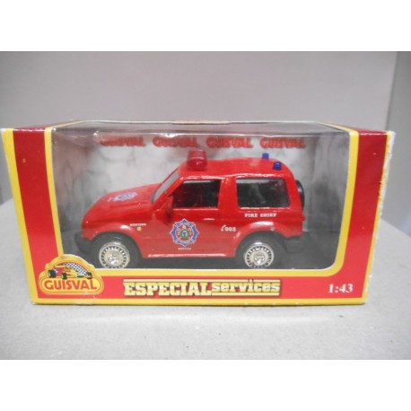 MITSUBISHI MONTERO FIRE CHIEF/BOMBEROS/POMPIERS 1:43 GUISVAL