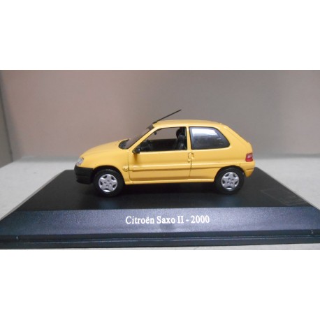 CITROEN SAXO II 2000 LA POSTE/YELLOW 1:43 UH HACHETTE URNA RAJADA/V FOTO