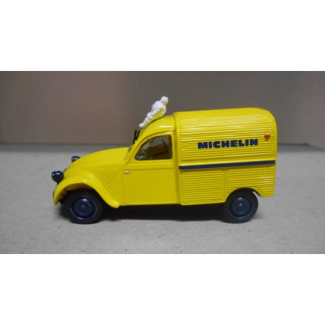 CITROEN 2CV FOURGONNETTE MICHELIN 1:43 HACHETTE NOREV DEFECTUOSA