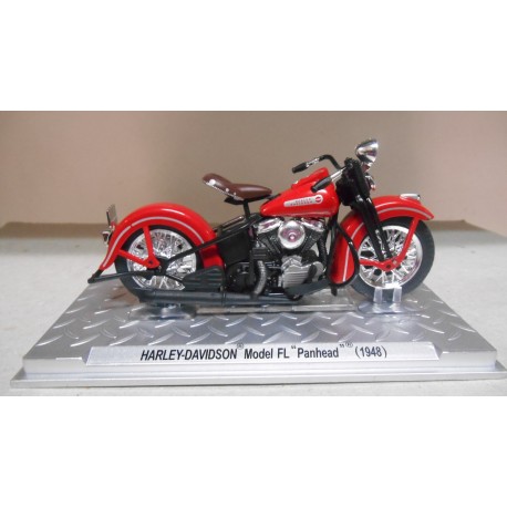 HARLEY-DAVIDSON MODEL FL PANHEAD 1948 MOTO/BIKE 1:24 ALTAYA IXO