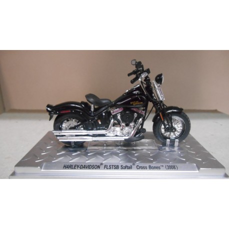 HARLEY-DAVIDSON FLSTSB SOFTAIL CROSS BONES 2008 MOTO/BIKE 1:24 ALTAYA IXO