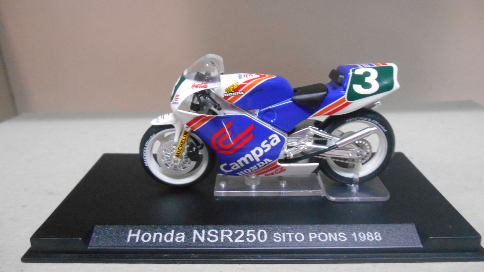 HONDA NSR250 1988 WINNER SITO PONS MOTO BIKE ALTAYA IXO 1/24