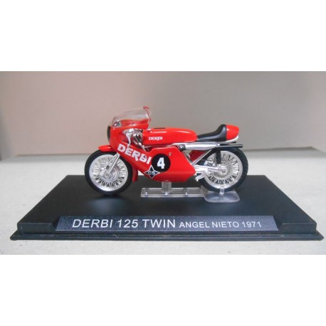 DERBI 125 TWIN ANGEL NIETO 1971 MOTO/BIKE 1:24 ALTAYA IXO
