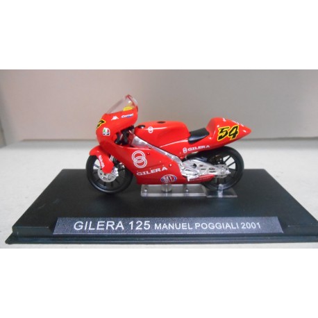 GILERA 125 MANUEL POGGIALI 2001 MOTO/BIKE 1:24 ALTAYA IXO