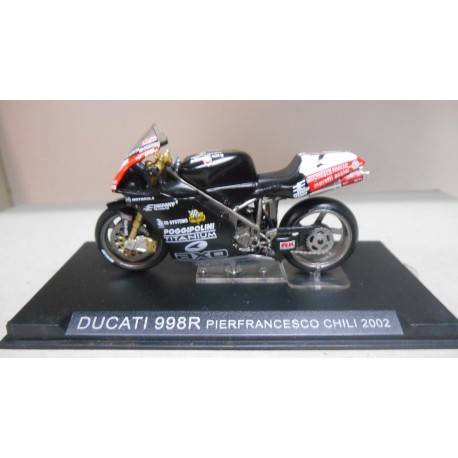 DUCATI 998R PIER FRANCESCO CHILI 2002 MOTO/BIKE 1:24 ALTAYA IXO