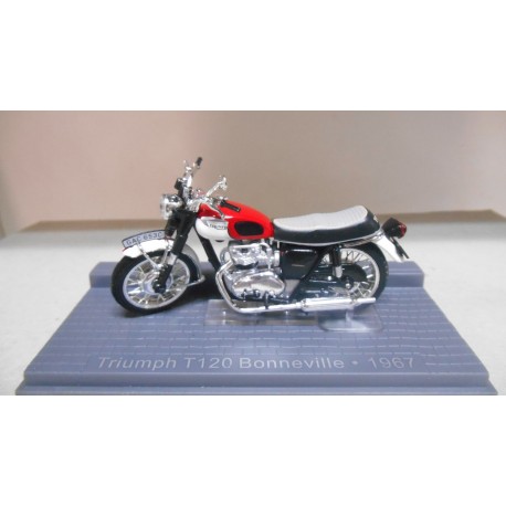 TRIUMPH T120 BONNEVILLE 1967 MOTO/BIKE 1:43 IXO MUSEUM