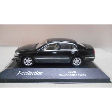 NISSAN CIMA 450 XV BLACK 1:43 J-COLLECTION URNA/RETRO ROTO/V FOTO