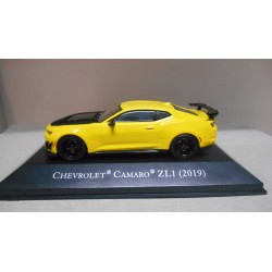 CHEVROLET CAMARO 2019 ZL1 YELLOW/BLACK AMERICAN CARS 1:43 ALTAYA IXO