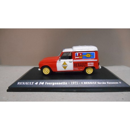 RENAULT 4 F4 FOURGONNETTE 1971 RENAULT SERVICE VACANCES 1:43 NOREV HACHETTE