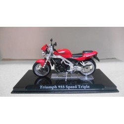 TRIUMPH 955i SPEED TRIPLE MOTO/BIKE n106 1:24 ATLAS IXO