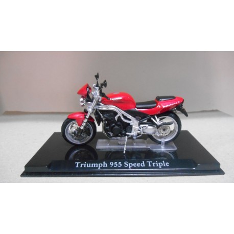 TRIUMPH 955i SPEED TRIPLE MOTO/BIKE n106 1:24 ATLAS IXO