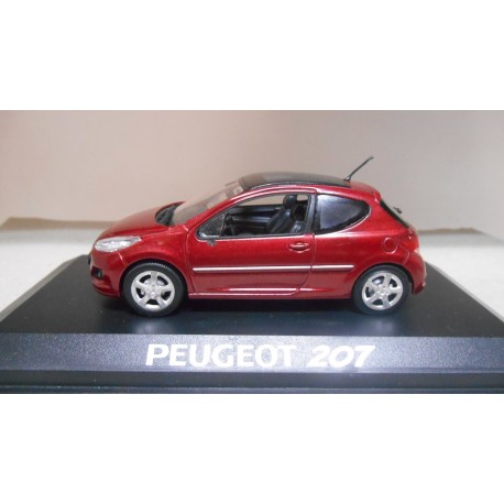 PEUGEOT 207 3P 2009 RED 1:43 NOREV 472972 URNA RAJADA/V FOTO