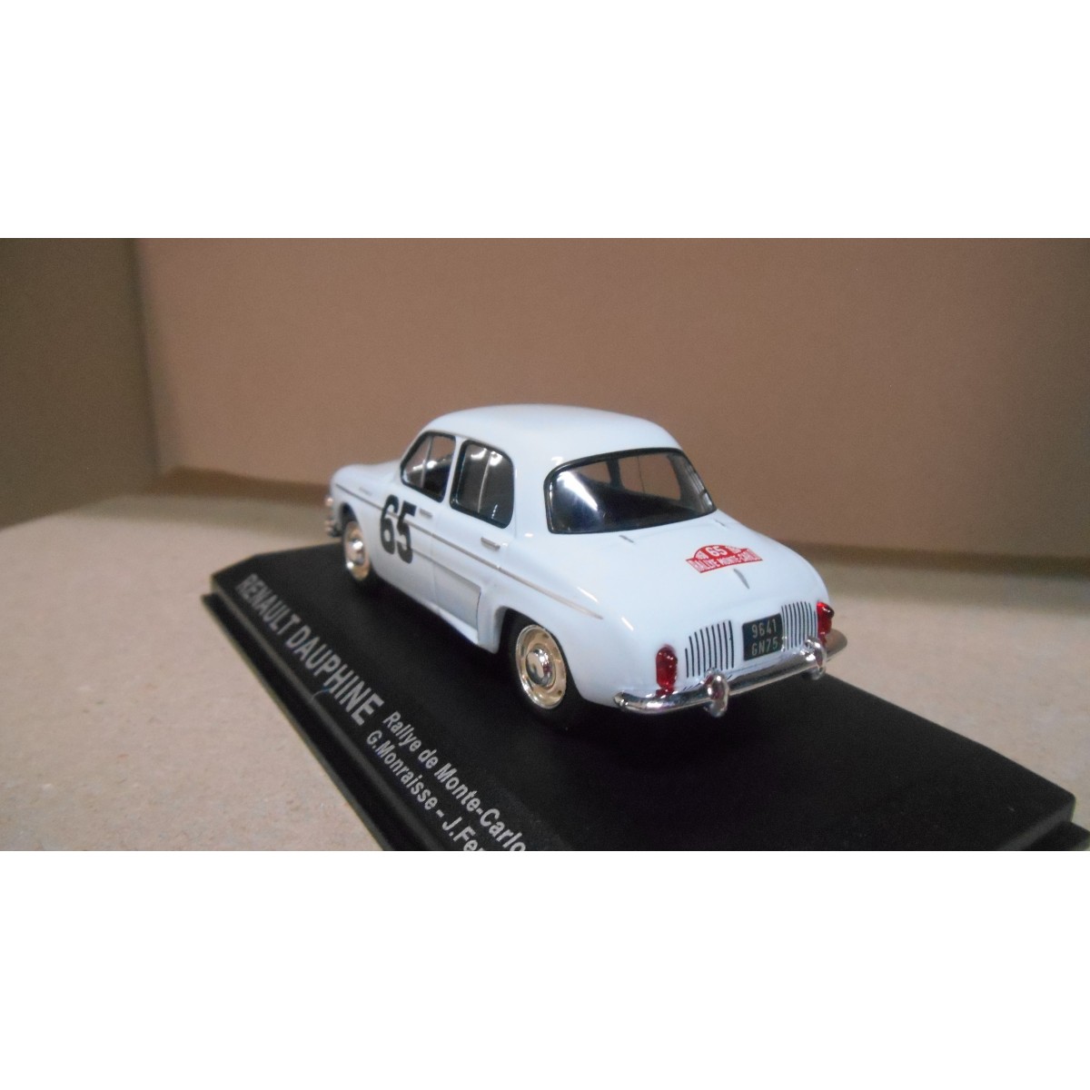 RENAULT DAUPHINE N°65 RALLYE MONTE CARLO 1958 NOREV 1:43 Contreboit