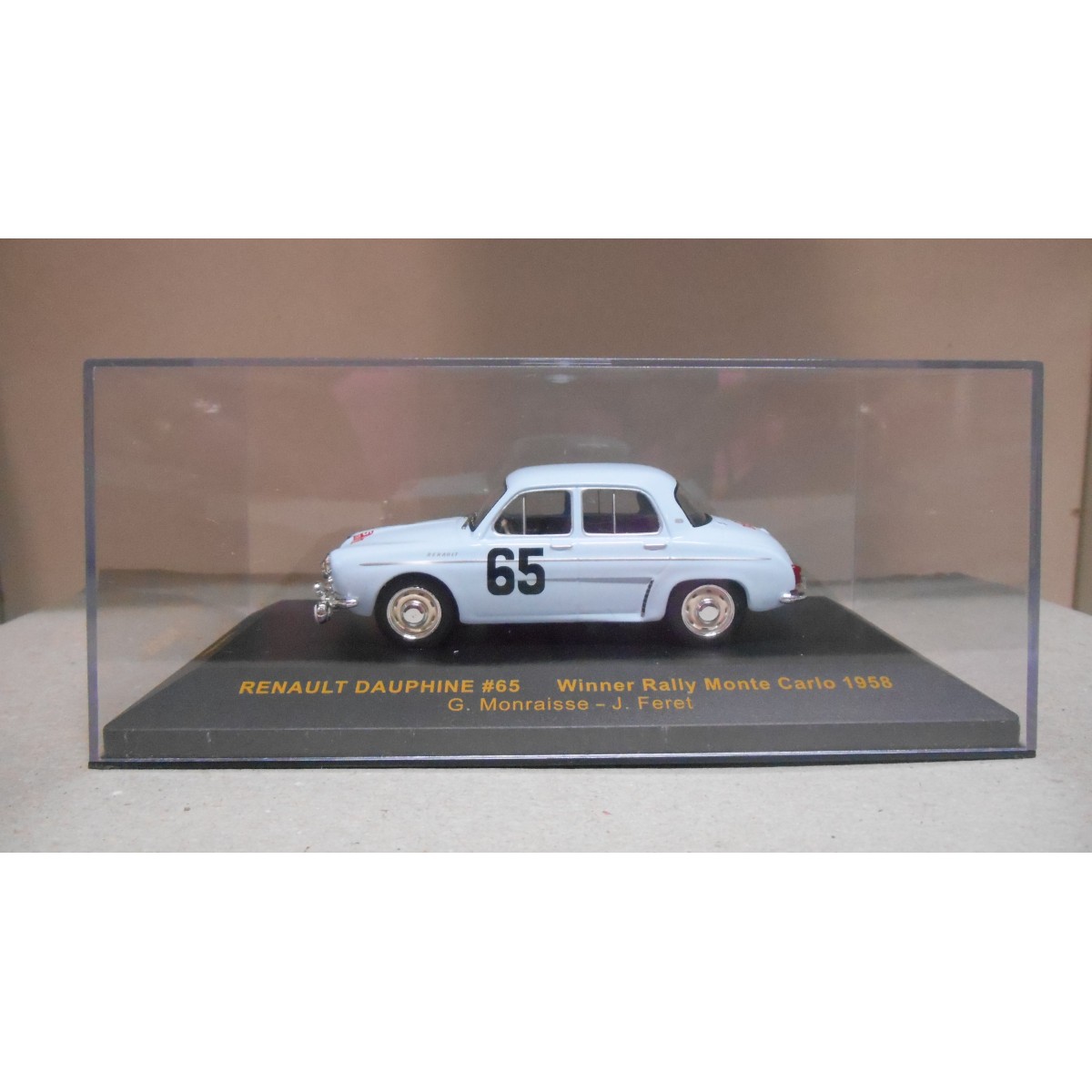 RENAULT DAUPHINE RALLY MONTE CARLO 1958 MONRAISSE 143 IXO RAC103 BCN