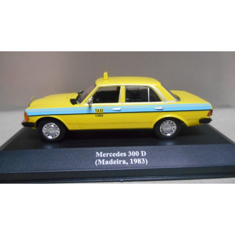 MERCEDES-BENZ W123 300 D 1983 TAXI MADEIRA PORTUGAL 1:43 ALTAYA IXO