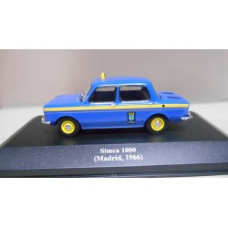 SIMCA 1000 1966 TAXI MADRID 1:43 ALTAYA IXO