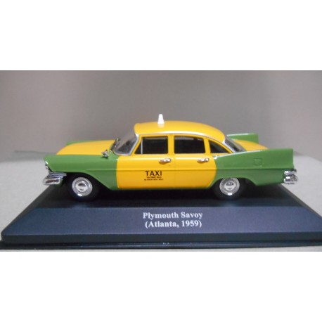 PLYMOUTH SAVOY 1959 TAXI ATLANTA USA 1:43 ALTAYA IXO