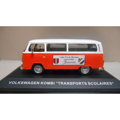 VOLKSWAGEN T2 KOMBI TRANSPORTS SCOLAIRES ALTAYA IXO 1:43