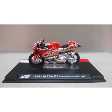 APRILIA RSW 125 ROBERTO LOCATELLI 2004 MOTO/BIKE 1:24 ALTAYA IXO