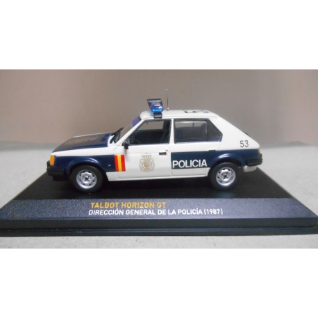 TALBOT HORIZON GT 1987 POLICIA NACIONAL (AZUL) 1:43 ALTAYA IXO