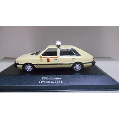 FSO POLONEZ 1981 TAXI WARSAW POLAND 1:43 ALTAYA IXO