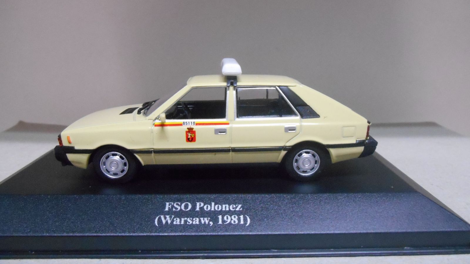 FSO POLONEZ 1981 TAXI WARSAW POLAND 1:43 ALTAYA IXO - BCN STOCK CARS