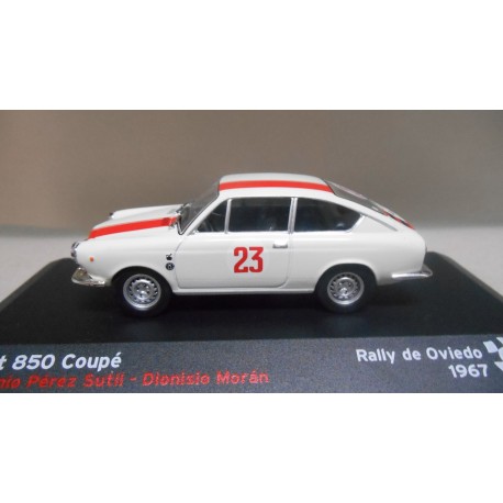 SEAT 850 COUPE RALLY OVIEDO 1967 PEREZ SUTIL 1:43 ALTAYA IXO