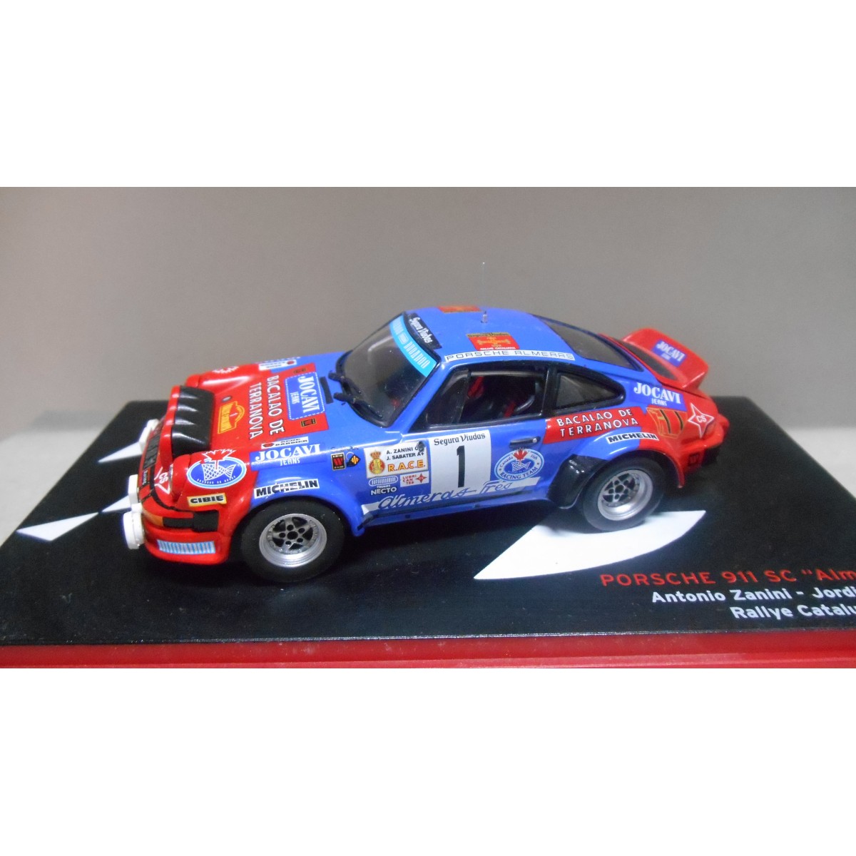 PORSCHE 911 SC RALLY CATALUÑA 1980 ZANINI 1:43 ALTAYA IXO DEFECTO/NO ...