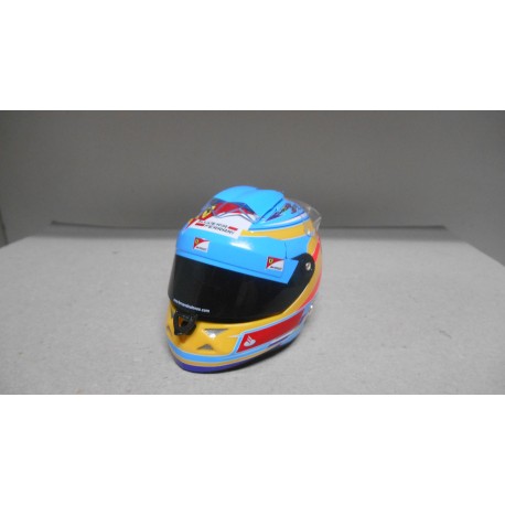 CASCO/HELMET FORMULA F1 FERNANDO ALONSO 2012 1:5 SPARK NO URNA/PEANA/V FOTO