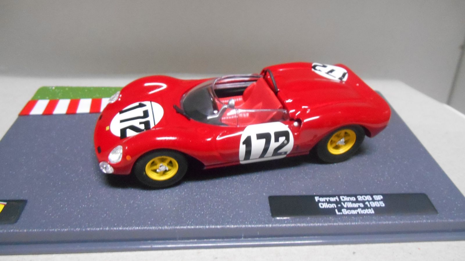 FERRARI DINO 206 SP OLLON-VILLARS 1965 L.SCARFIOTTI 1:43 FERRARI