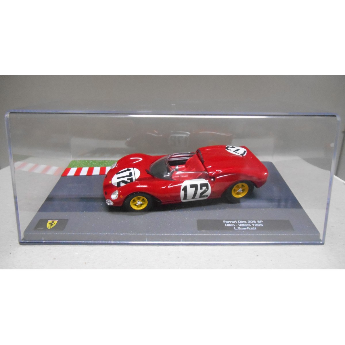 FERRARI DINO 206 SP OLLON-VILLARS 1965 L.SCARFIOTTI 1:43 FERRARI