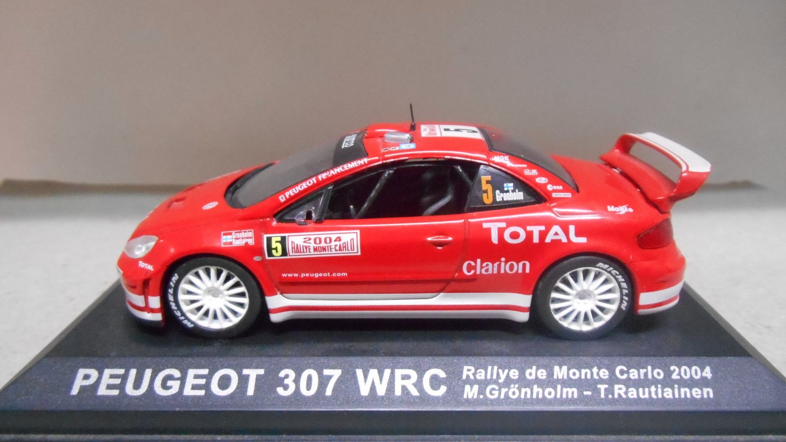 PEUGEOT 307 WRC RALLYE DU VAR 2007 J.M. CUOQ ALTAYA 1:43 1er de ref