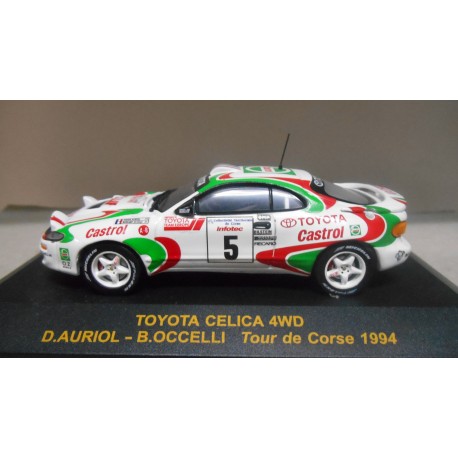 TOYOTA CELICA TURBO 4WD ST185 RALLY TOUR CORSE 1994 AURIOL 1:43 ALTAYA IXO