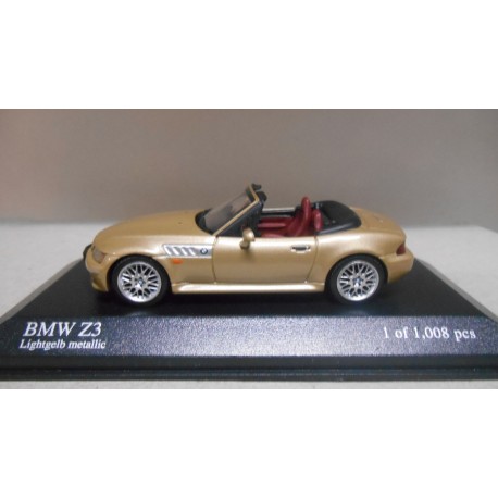 BMW Z-3 LIGHTGELB METALLIC 1:43 MINICHAMPS