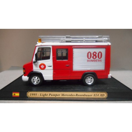MERCEDES-BENZ 814 AD ROSENBAUER BARCELONA BOMBEROS/FIRE/POMPIERS 1:43 DelPRADO