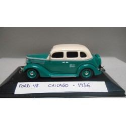 FORD V8 1936 TAXI CHICAGO USA 1:43 ALTAYA IXO CAJA NO ORIGINAL