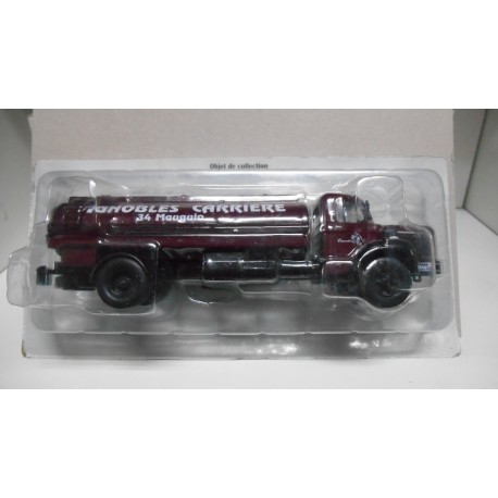 Modèle Réduit BERLIET GLM 10B Malaxeur à Asphalte - Échelle 1/43 Par IXO - Très Bon état Avec Blister