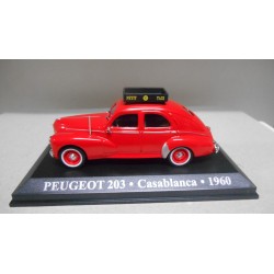 PEUGEOT 203 1960 TAXI CASABLANCA MARROC 1:43 ALTAYA IXO