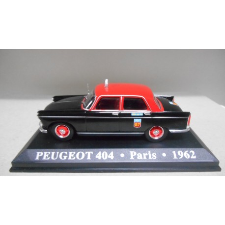 PEUGEOT 404 1962 TAXI G7 PARIS FRANCE 1:43 ALTAYA IXO