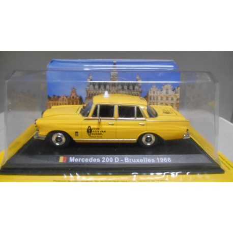 MERCEDES-BENZ W110 200 D 1966 TAXI BRUXELLES BELGIUM 1:43 CENTAURIA IXO